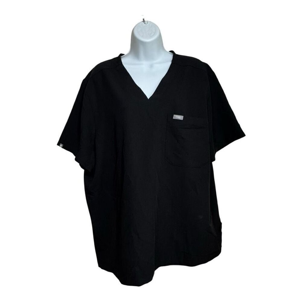 Figs‎ scrub top black chisec tm3000 XL